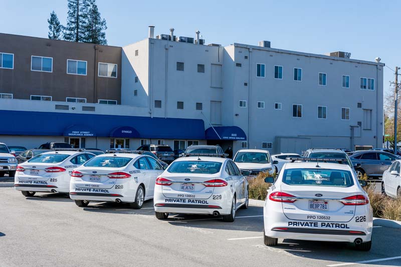Private patrol vehicles in San Jose, CA
